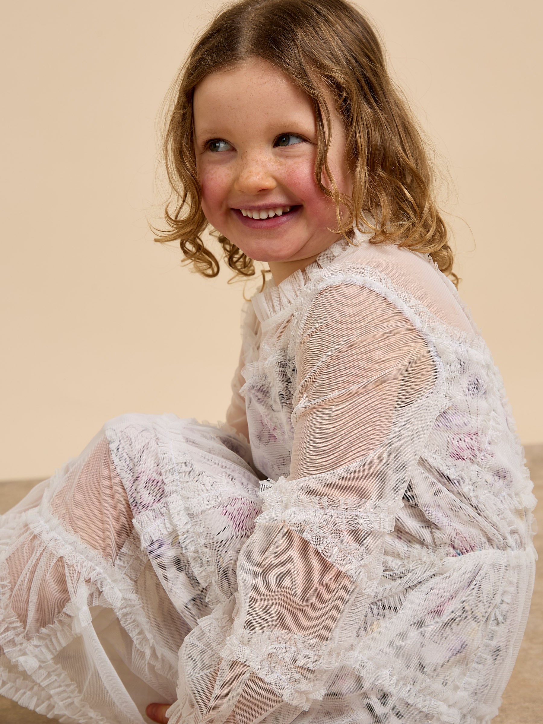 GWD Twyla Floral Printed Mesh Dress