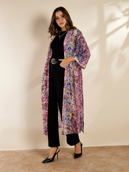 Claudine Printed Kimono