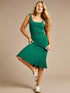 Penelope Stretch Knit Green Midi Dress | GWD Fashion