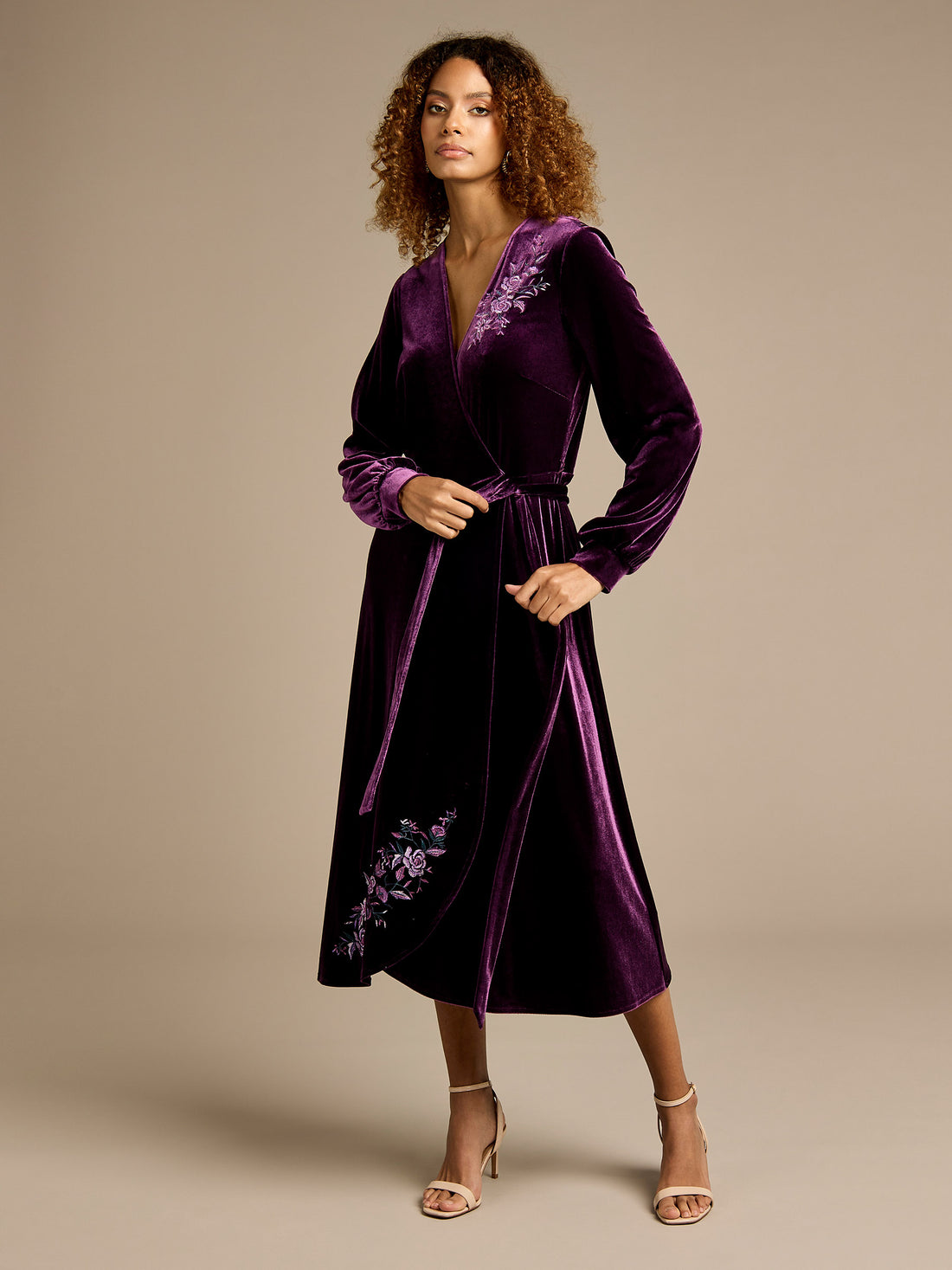 Raya Velvet Wrap Dress