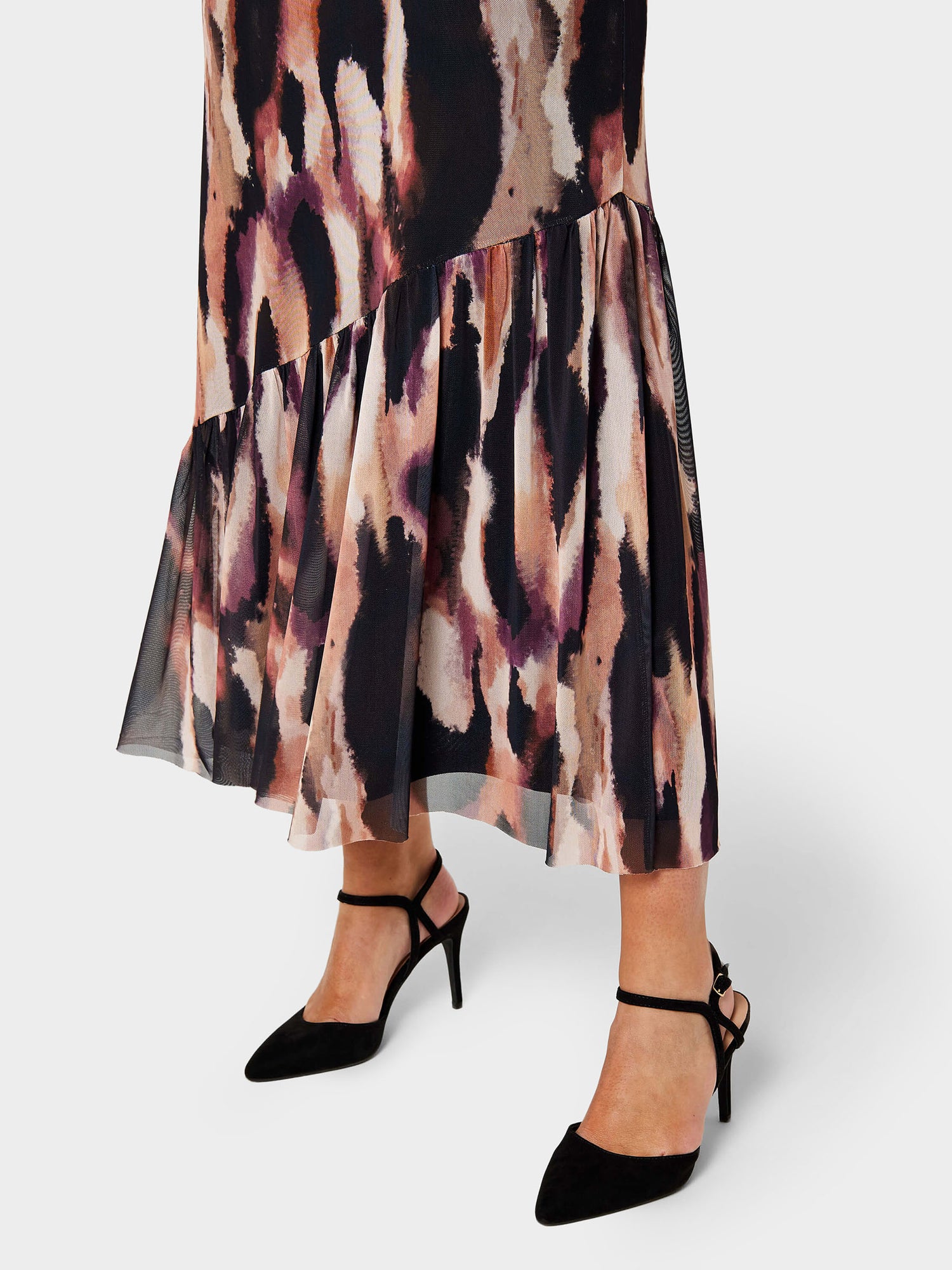 Ellen Abstract Animal Print Maxi Dress