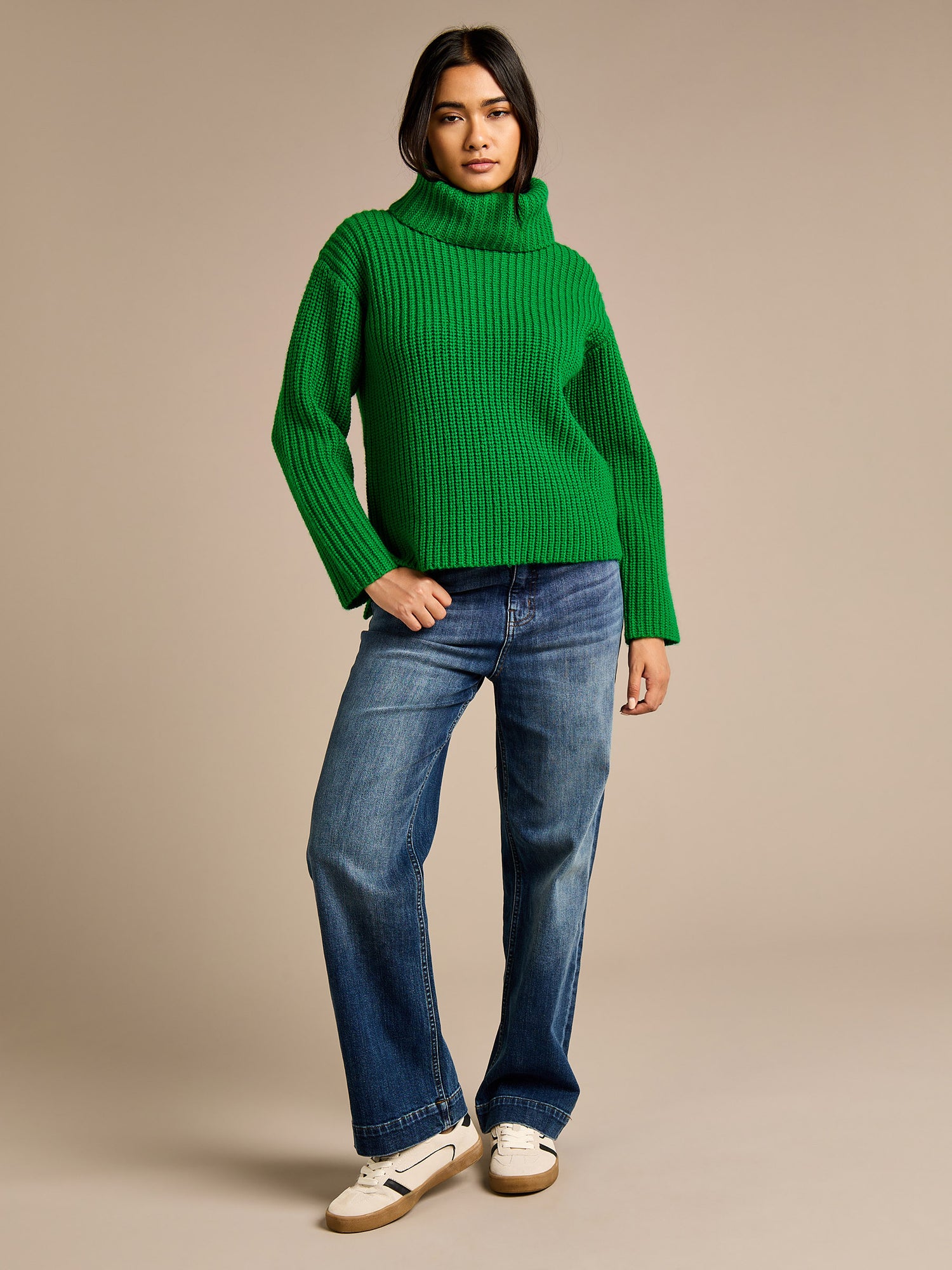 Oakleigh Chunky Knit High Neck Jumper