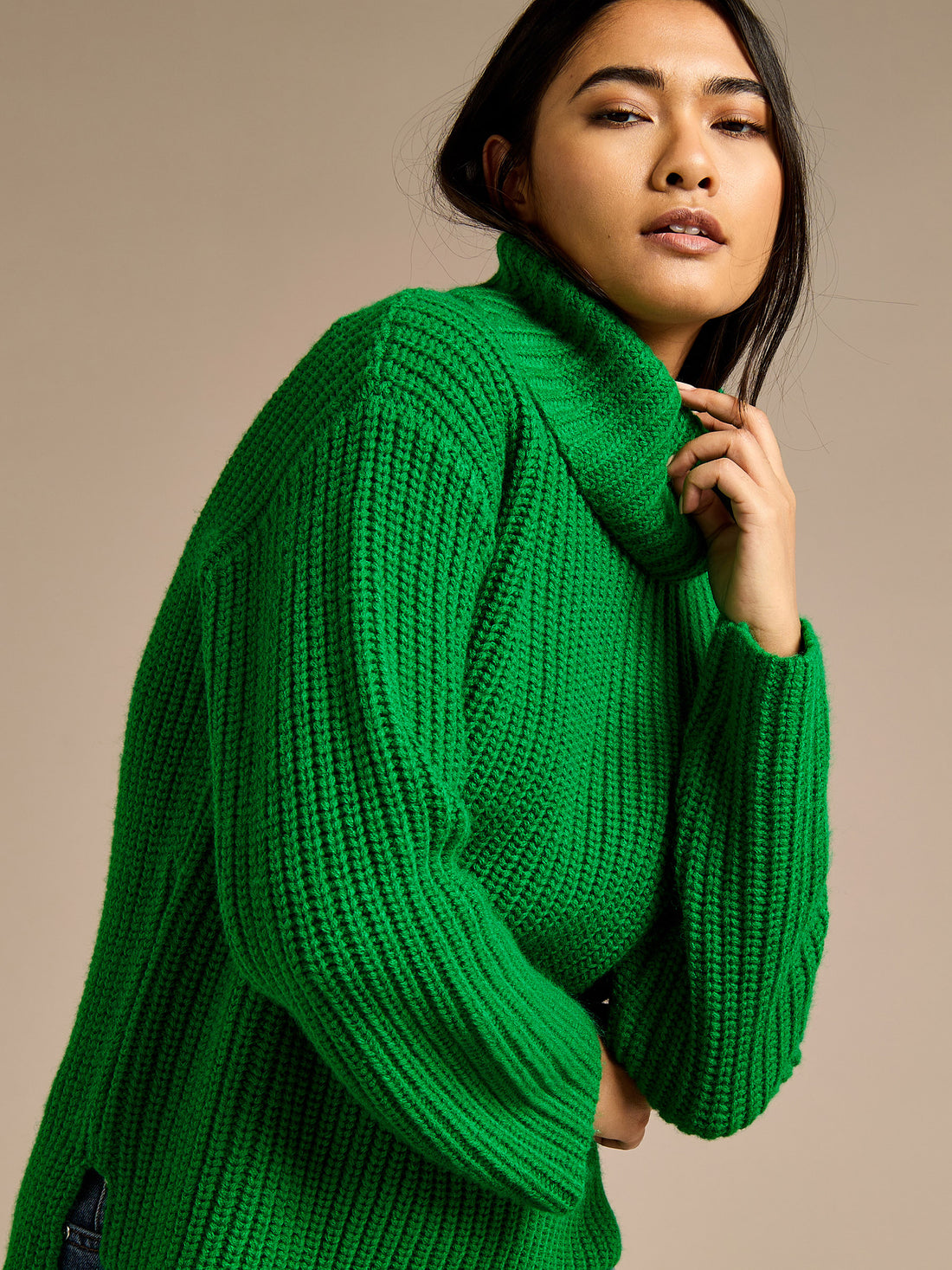 GWD Oakleigh Chunky Knit High Neck Jumper