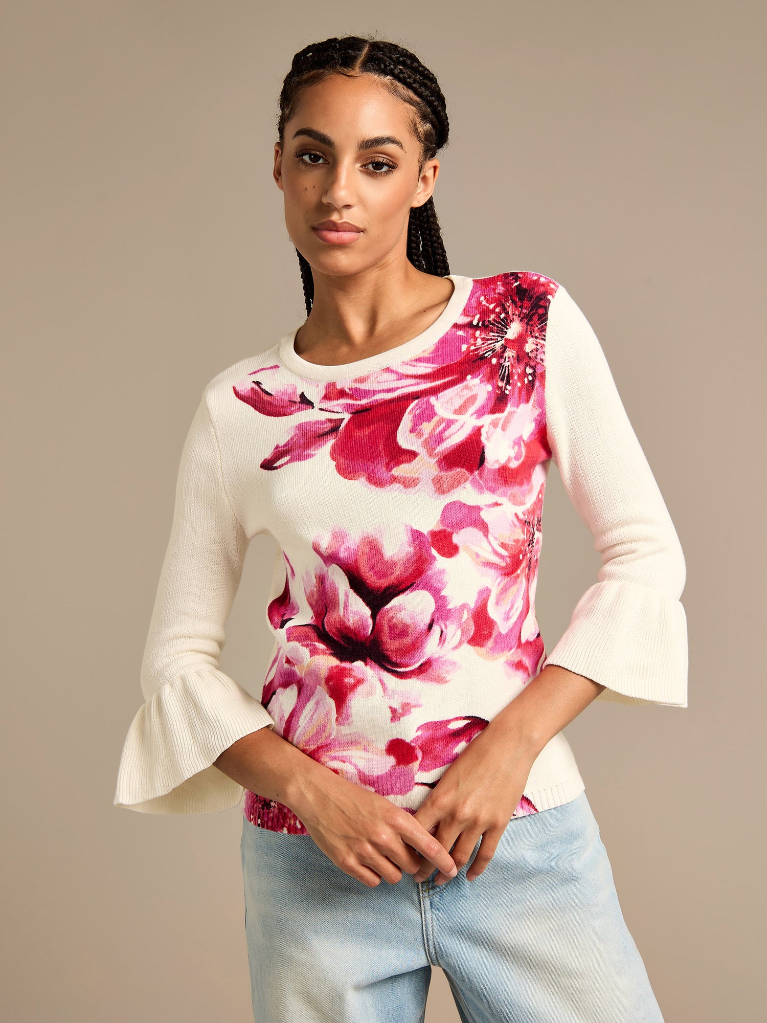 Joanna Floral Jumper | GWD Fashion