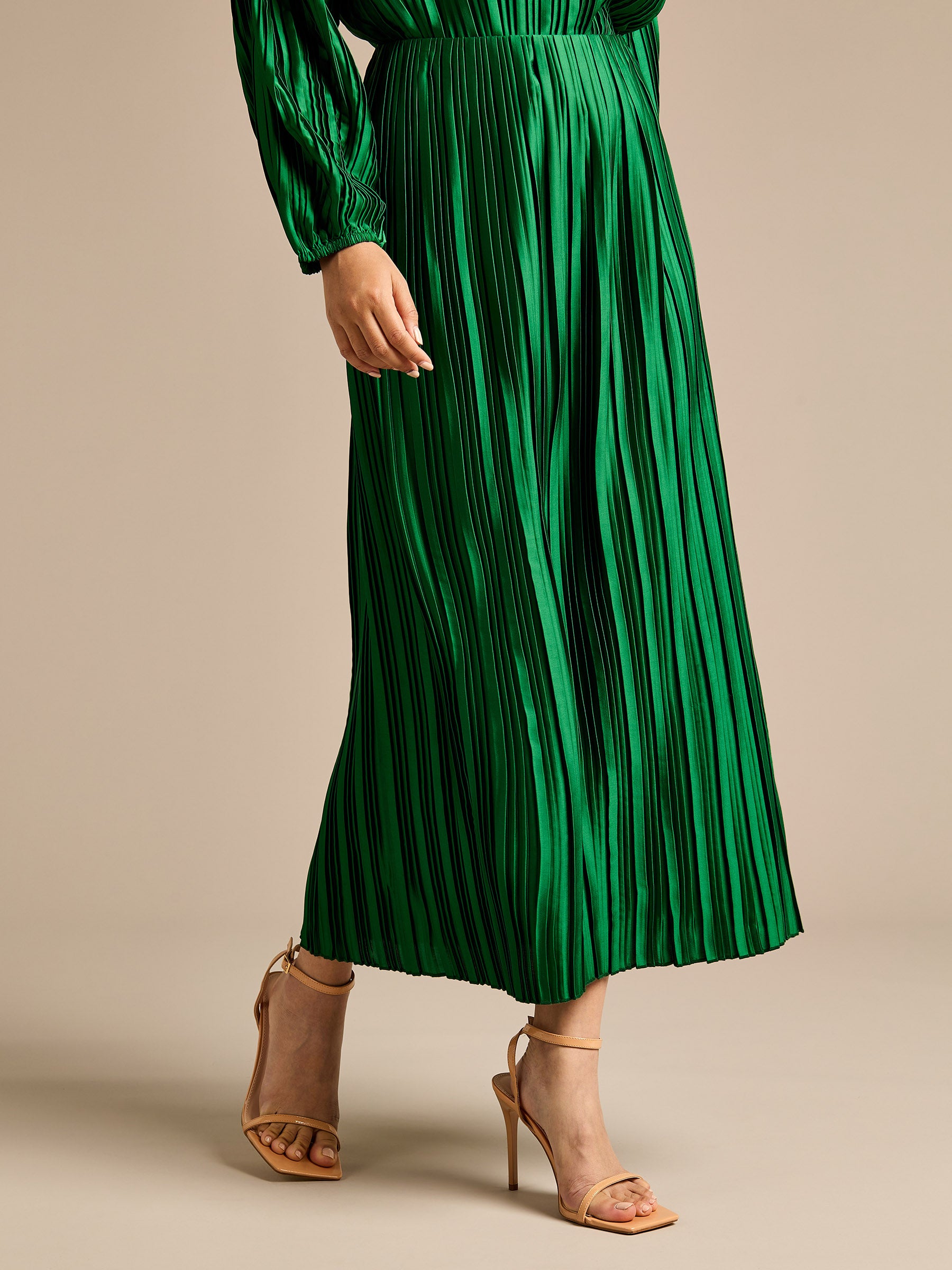 Debbie Pleated Top and Skirt Co-ordinating Outfit