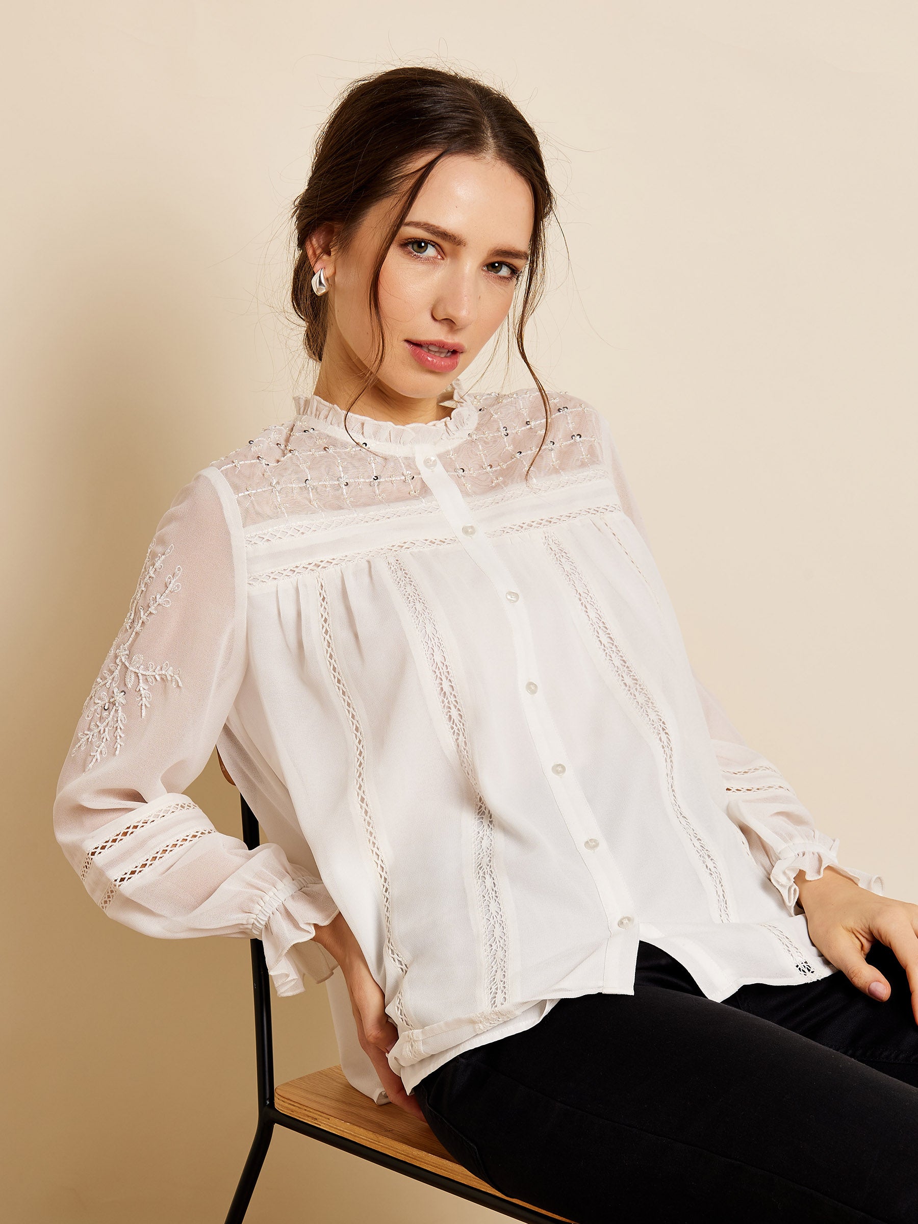 Bianca Embellished Blouse | GWD Fashion