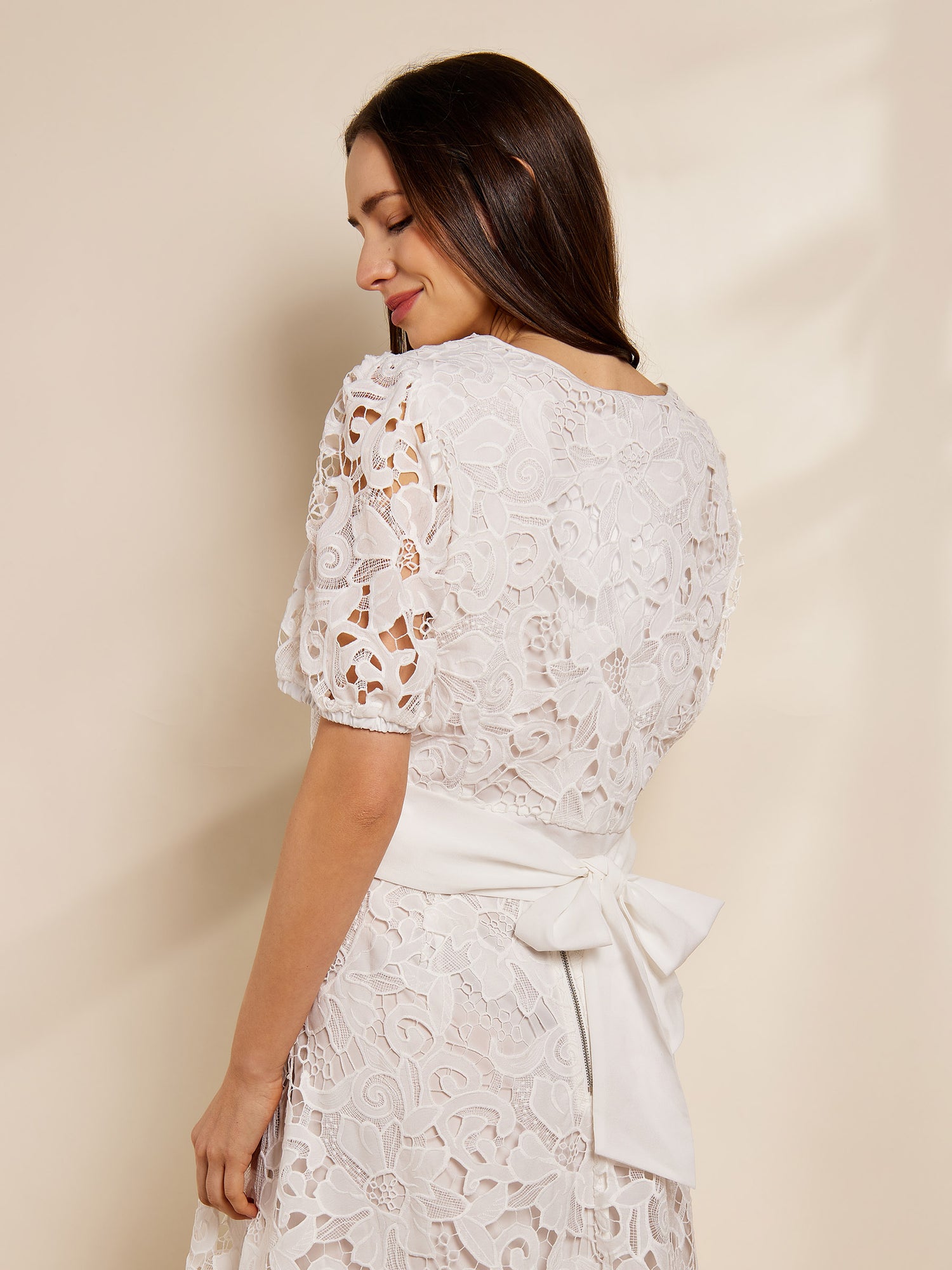 Paola Lace Top and Lace Skirt Outfit