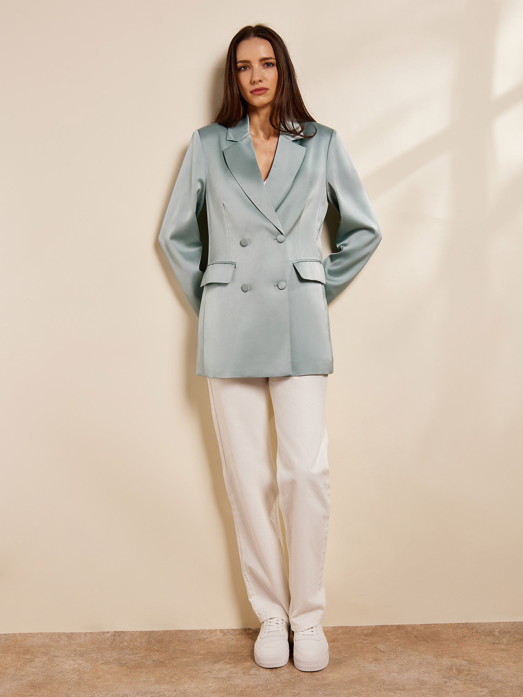 Polly Satin Blazer