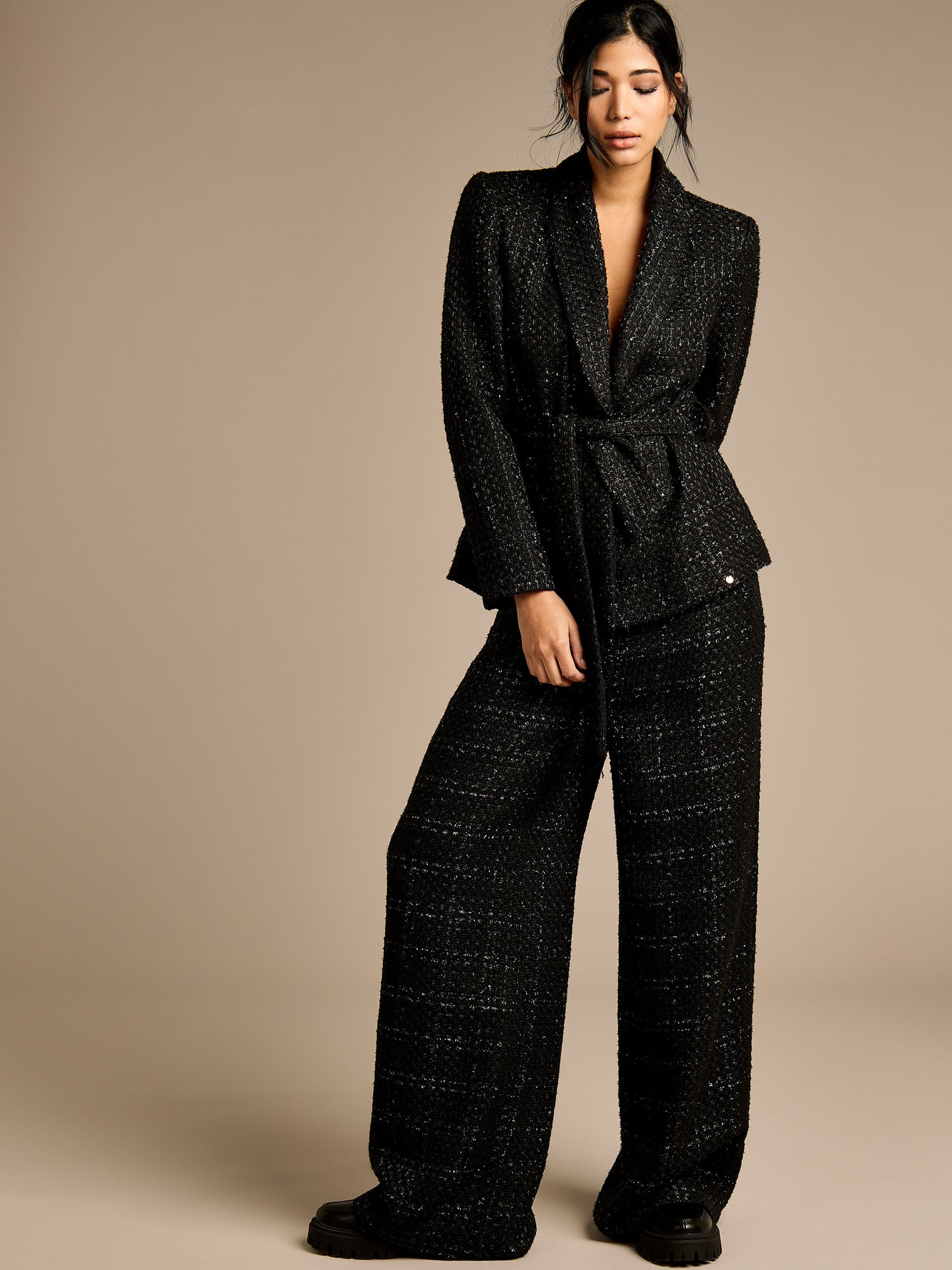 Claire Black Boucle Jacket