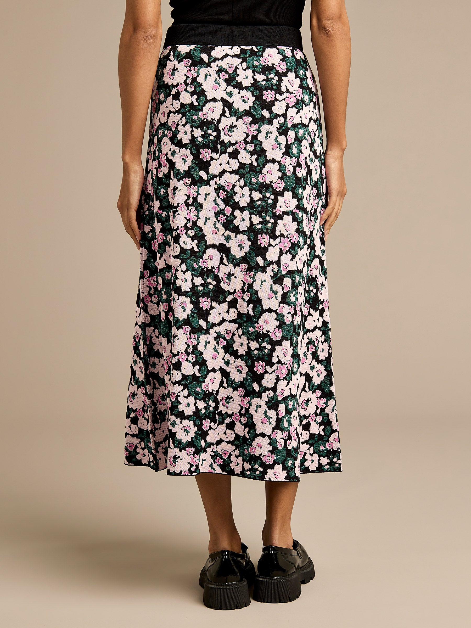 Henrietta Floral Jacquard Skirt