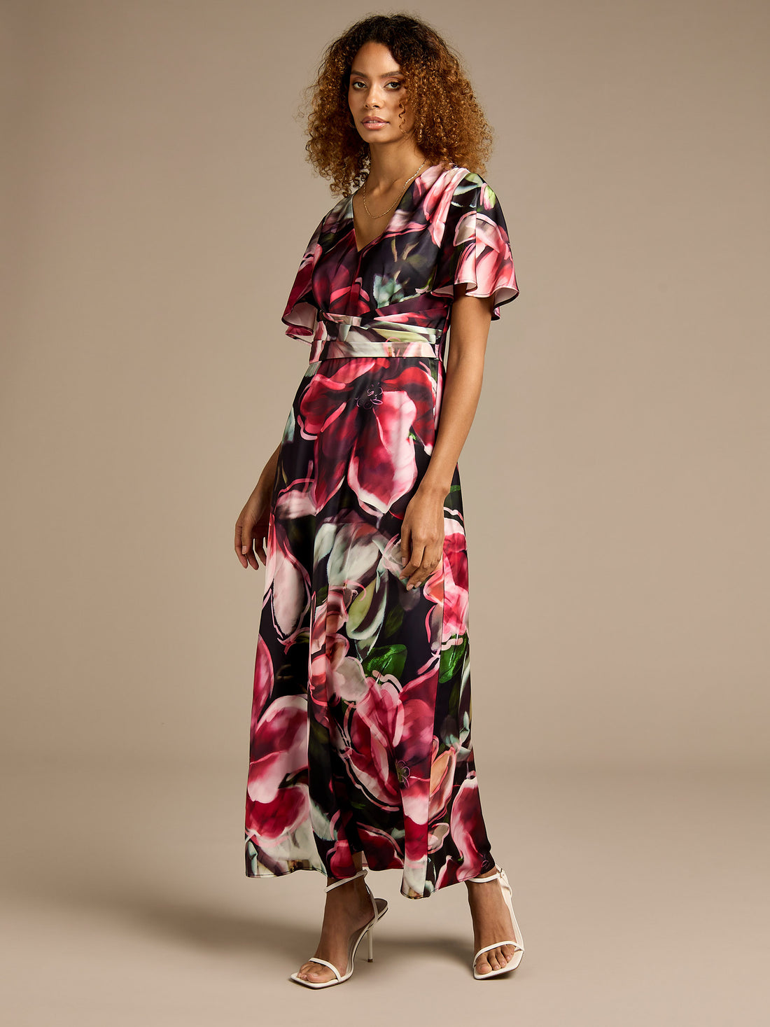 Allegra Floral Print Maxi Dress