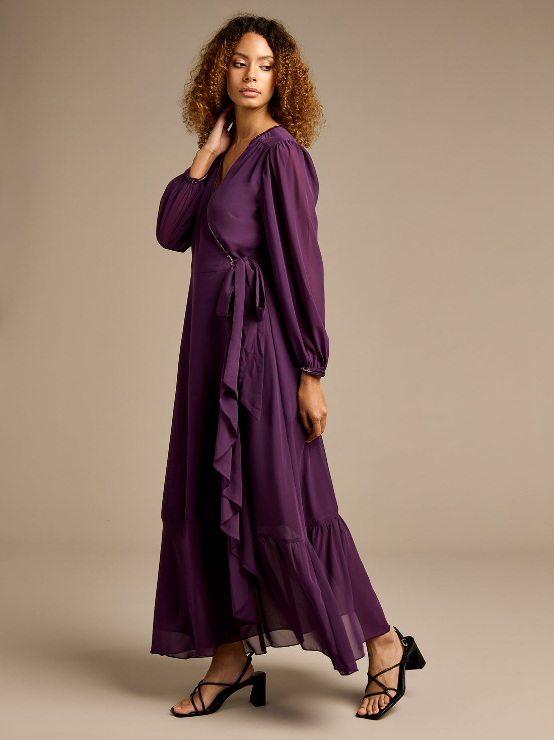 Monica Purple Maxi Dress | GWD Fashion