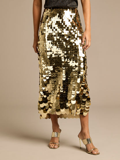 Eloise Gold Sequin Skirt