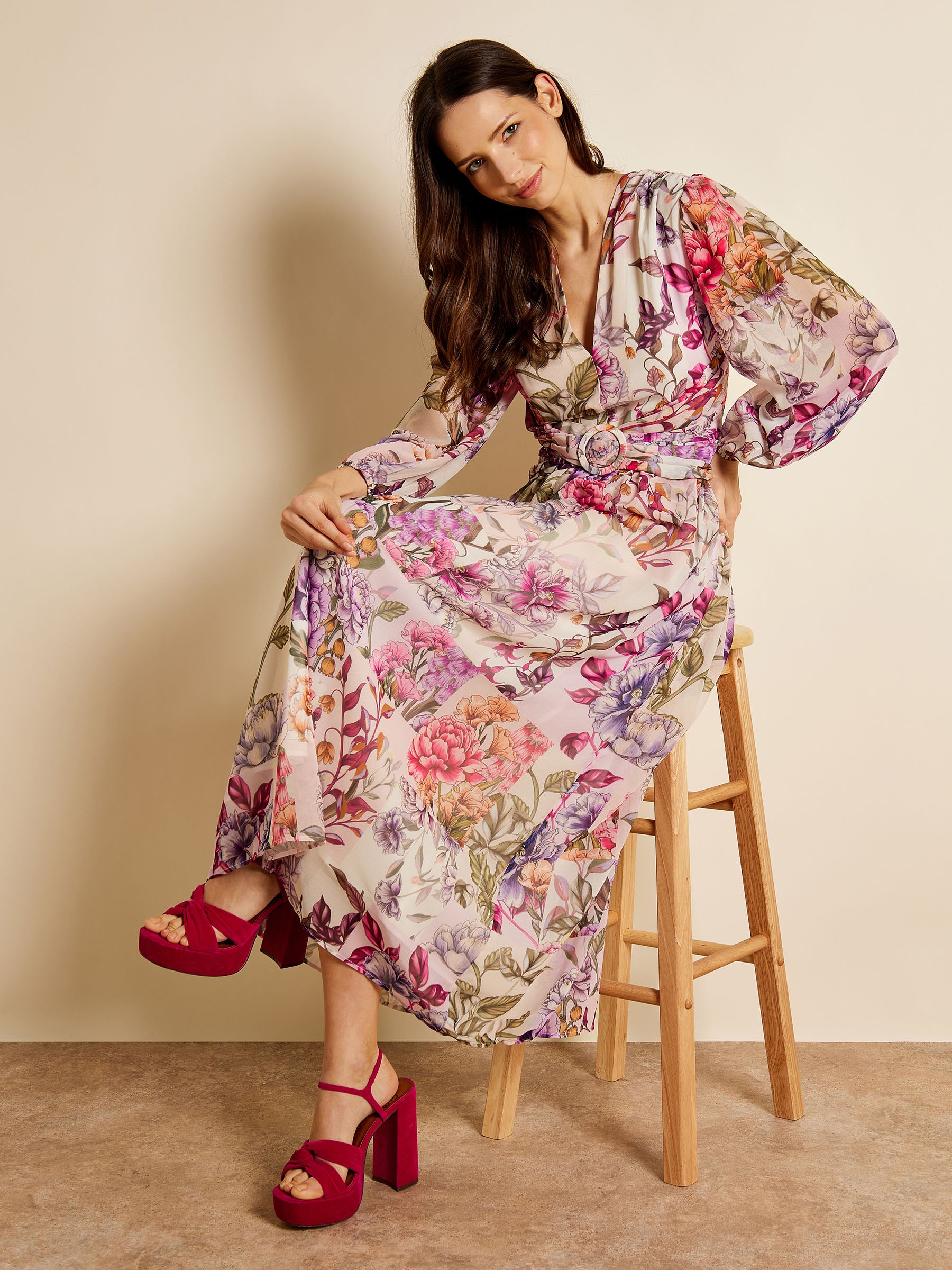 Tinsley Floral Print Maxi Dress